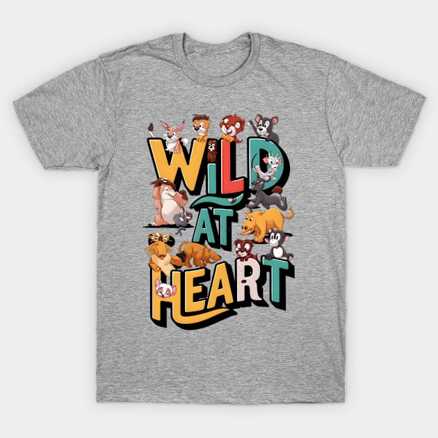 Wild at heart T-Shirt by Jeevans Art